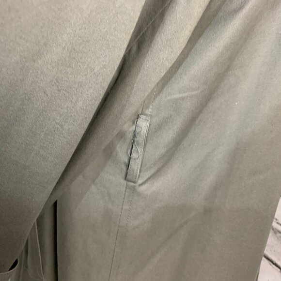 Vintage 90s London Fog Double Breasted Vented Olive GreenTrench Coat - Picture 15 of 15